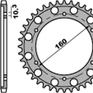 PBR rozeta 4399 41 C45 HONDA CBR 1000 RR '04-'16, VTR 1000 SP1/SP2 '00-'06 (JTR1306.41) (ŁAŃC. 530) (MADE IN ITALY) Finální Výprodej